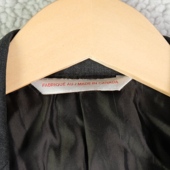 Samuelsohn Blazer Mens 42S Gray Two Button Double Vent Harry Rosen Super 100S - Picture 11 of 15